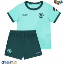 Otroški Nogometni dresi Wolves Jhon Arias #10 Gostujoči 2025-26 Kratek Rokav (+ Kratke hlače)